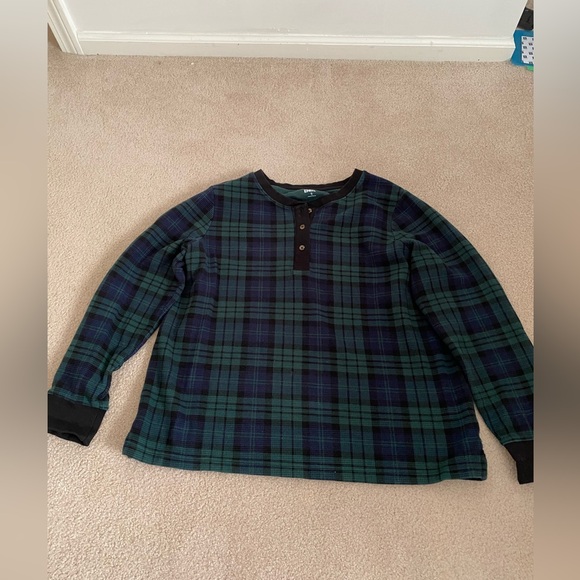 Lands end PJ's in Black watch Plaid - Picture 2 of 3